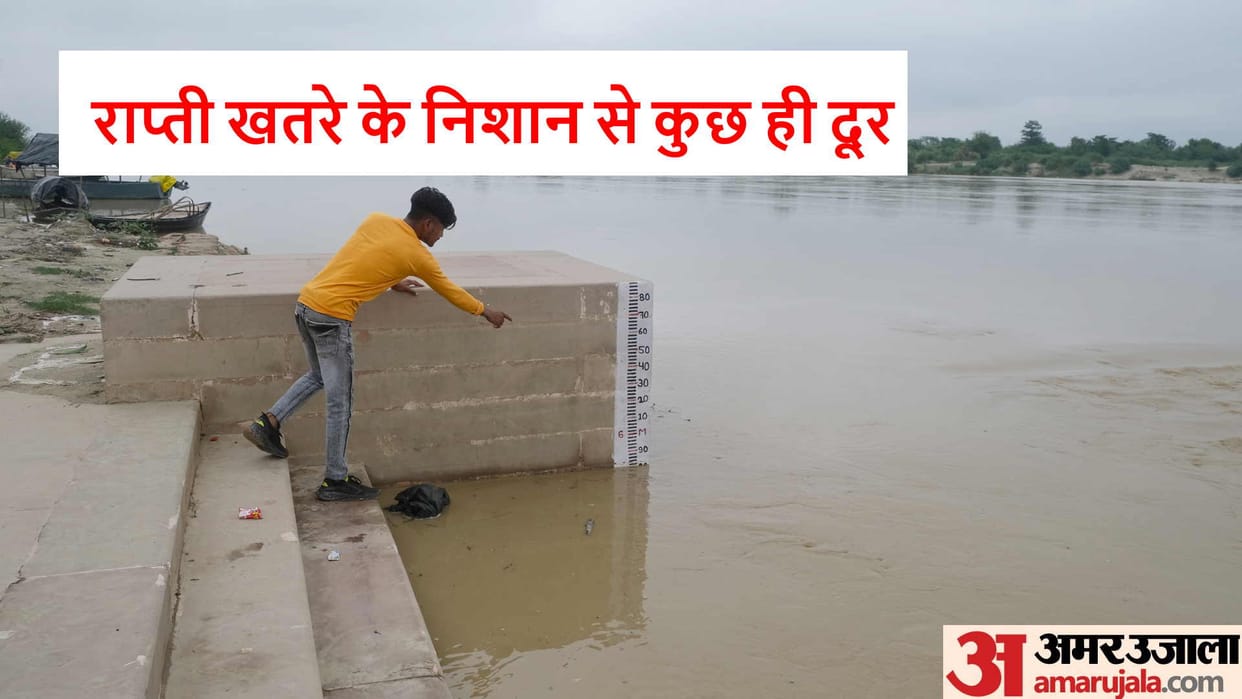 danger of flood in Gorakhpur Rapti just a few steps away from danger mark
