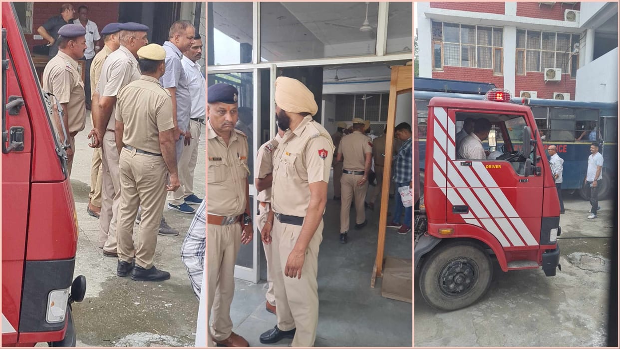 Fire broke out in the CCTV room of the court complex in Karnal of Haryana