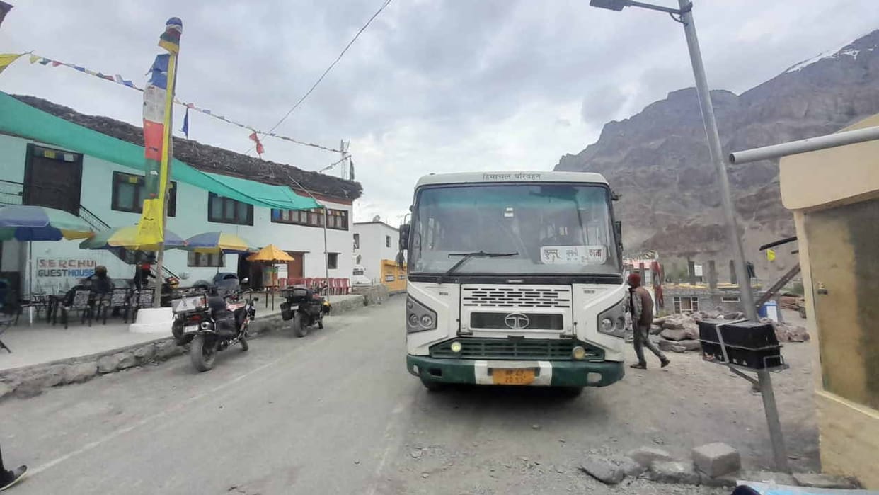 Bus service restored from Kullu to Kaza via Kunjam Pass after eight months