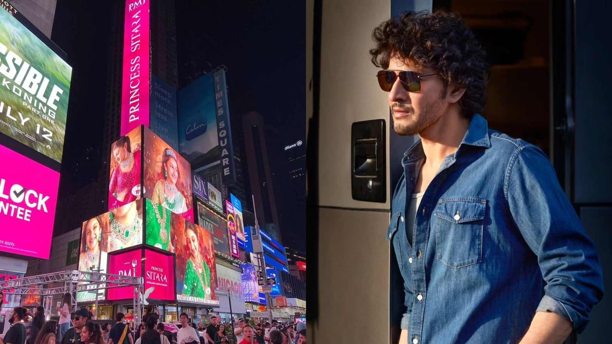 Mahesh Babu daughter Sitara featured on New York Times Square billboard Actor shared his happiness