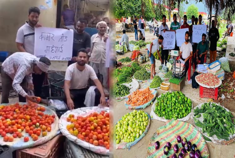 Meerut: CCSU students sold vegetables in the market, this is the reason