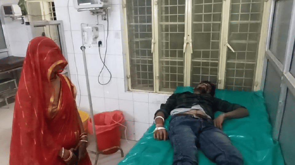 Three injured in frontal collision of two bikes Accident in Lalitpur