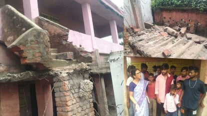 Four children were injured after falling down stairs of a government school in Nalanda