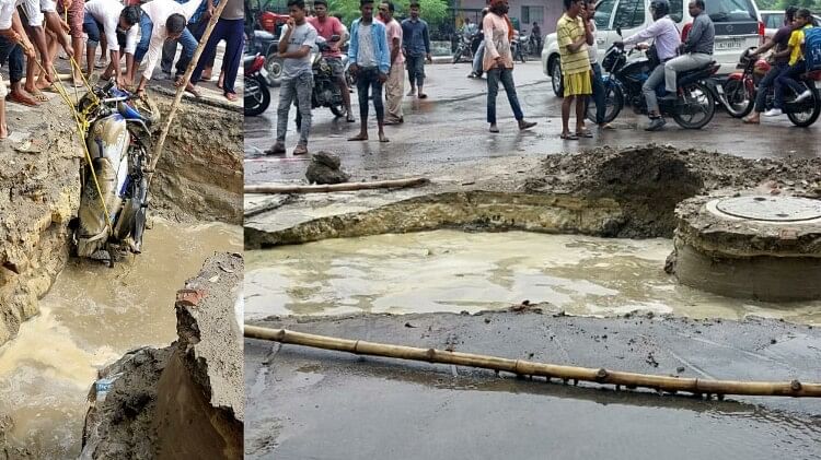 हाल यूपी की राजधानी का: डेढ़ घंटे की बारिश में सड़क से लेकर घरों के अंदर तक भरा पानी, खुली तैयारियों की पोल