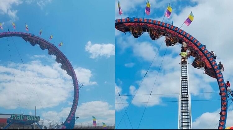 Viral Video: Passengers Hang Upside Down For Hours As Roller-coaster ...