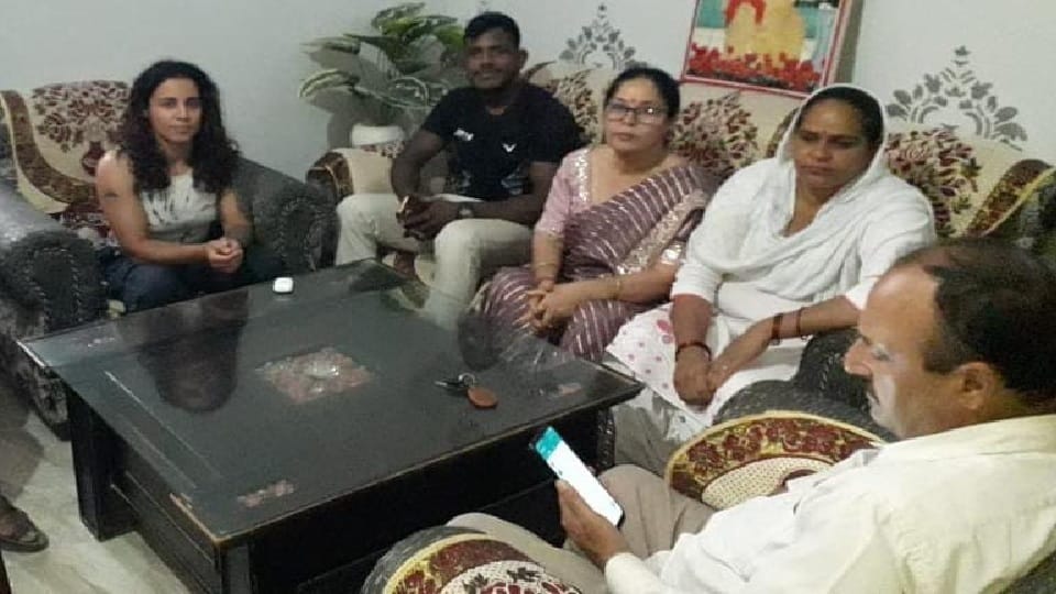 Karnal reached to meet mixed martial arts world champion uncle, also defeated Russia Anastasia Feofanova