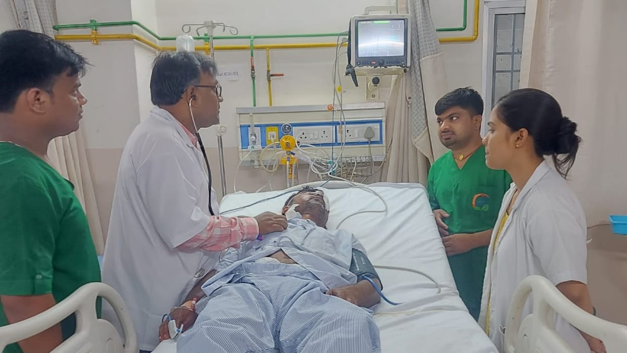 During marriage ceremony in Sitamarhi, bullet fired in harsh firing hit farmer's neck; seriously injured