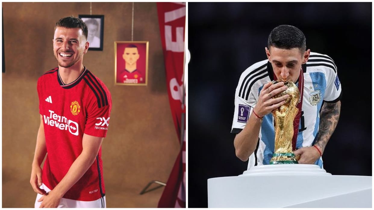 Mason Mount joins Manchester United gets Ronaldo jersey number Argentina legend angel Di Maria joins Benfica