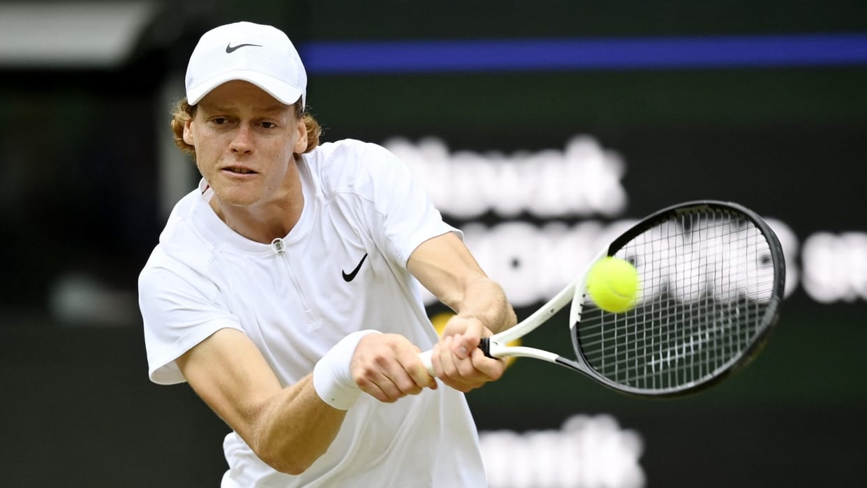 Wimbledon rain washed many matches Eighth seed Jannik Sinner won Dan Evans lost