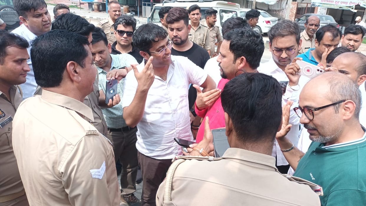 Sambhal police stopped vehicle of AAP s Chief Whip in Delhi Assembly