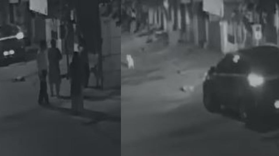bitch trampled by car then such brutality act people were shocked to see cctv