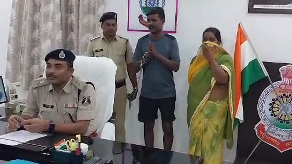 police arrested Woman and her three sons  in robbery case from grocery merchant in sakti