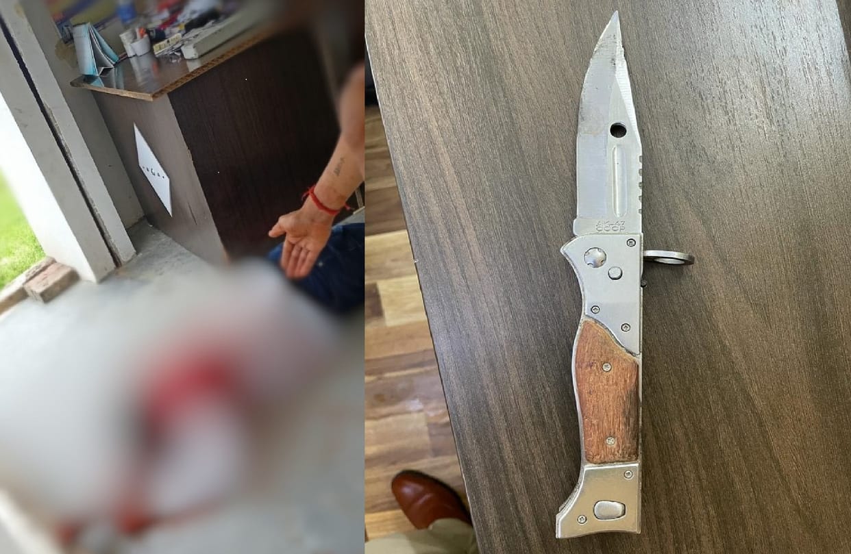 Father stabbed with knives in protest against daughters molestation, daughters said in panic, accused used to