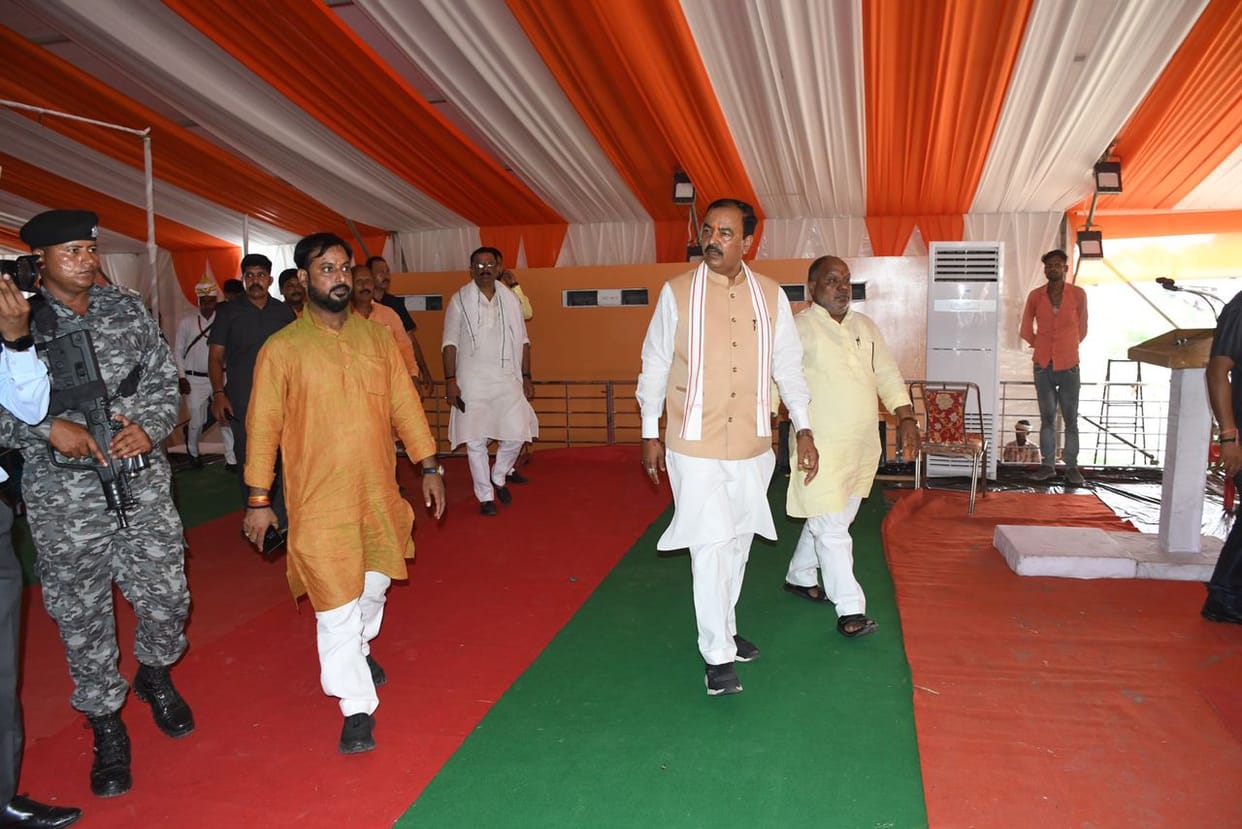 Deputy CM Keshav Prasad Maurya reached Varanasi inspected the venue of PM's program