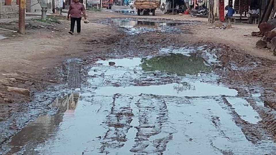 Eidgah Road has remained in a state of disrepair