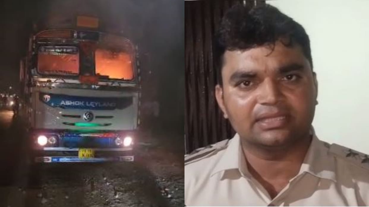Cow dies due to truck collision in Vidisha