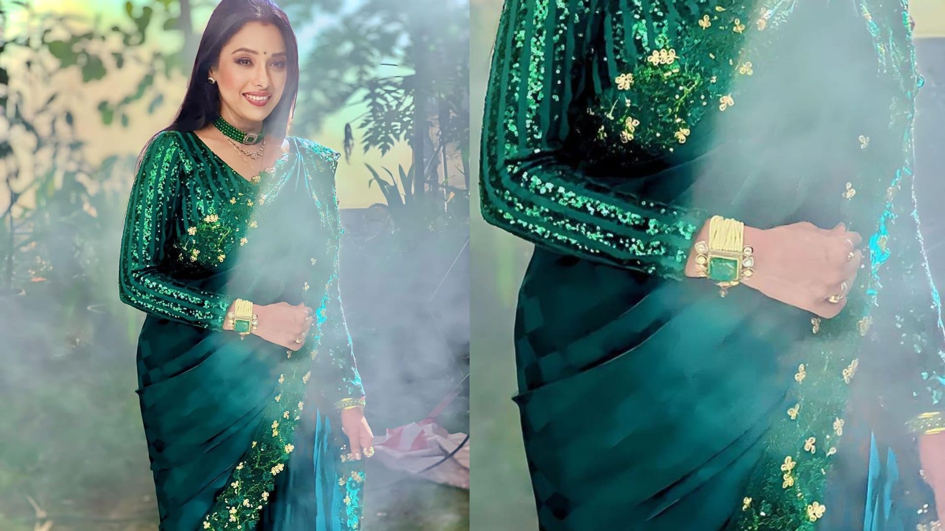 Sawan 2023 trendy green bangles for sawan latest bangles design