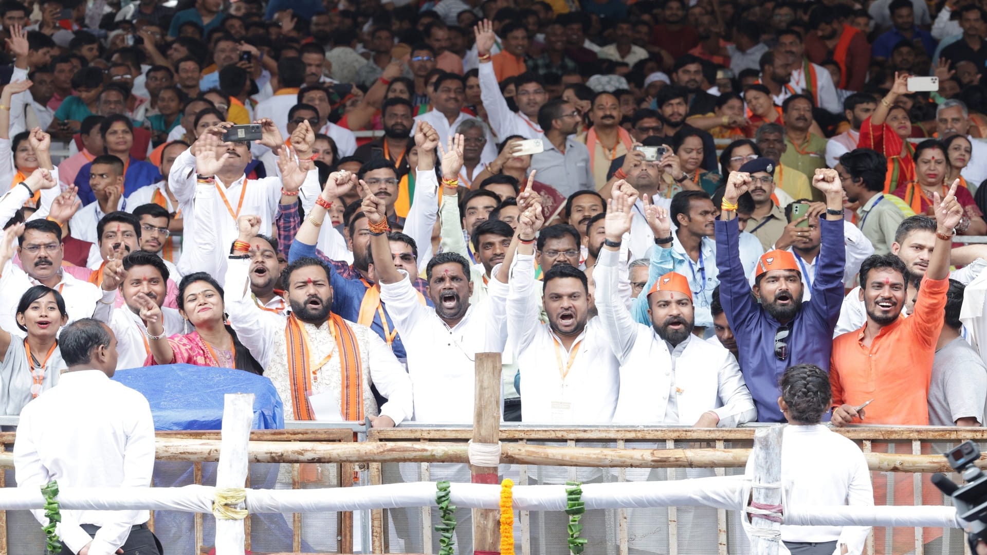 Modi Magic: Crowd gathered in PM Modi election rally at raipur Chhattisgarh