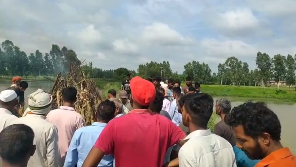 Occupation of crematorium land water filled with indifference of  municipal corporation