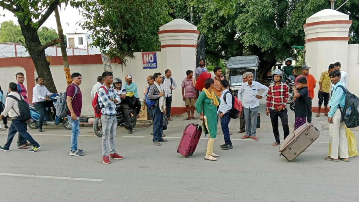 If you want to catch train today leave home much earlier