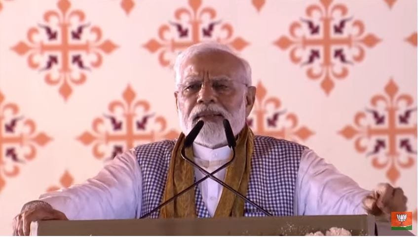 PM Modi seen in full form in varanasi Rally for mission 2024 Read highlights