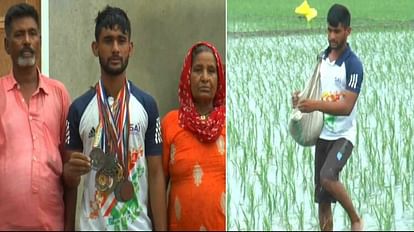 मुफलिसी में प्रतिभा: 12 बार खेला नेशनल, पांच पदक जीते, अब मजदूरी करने को मजबूर पंजाब का ये पहलवान A young wrestler from Punjab is doing wages