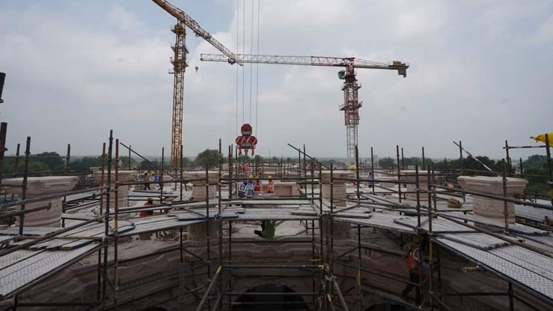 Construction of first floor of Ram temple starts in Ayodhya.