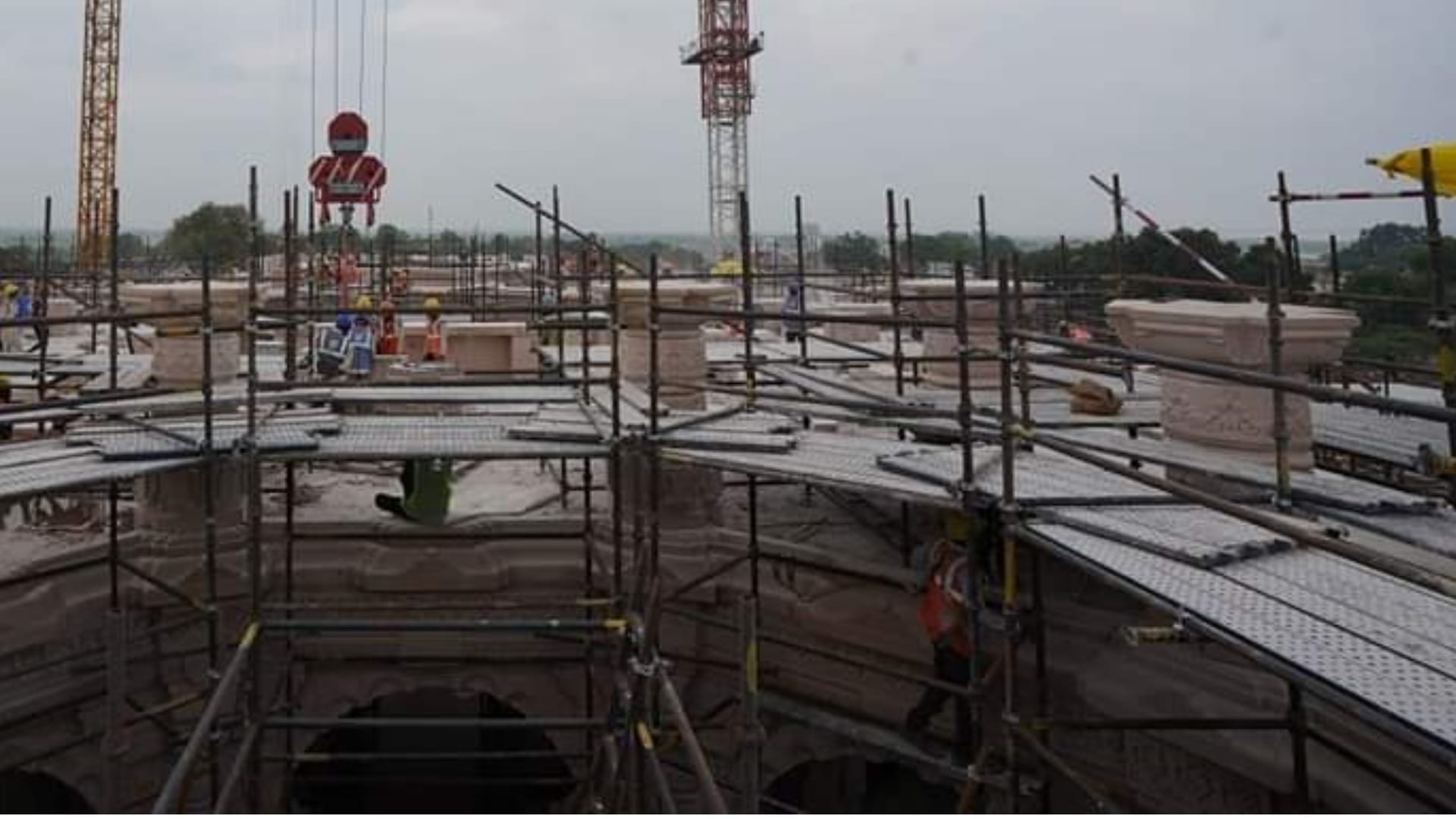 Construction of first floor of Ram temple starts in Ayodhya.