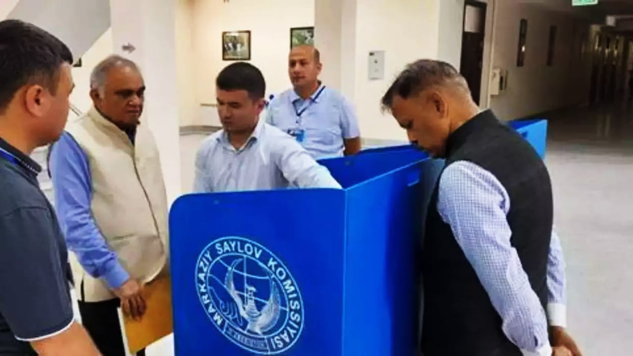 Election commissioner Pandey in Uzbekistan as poll observer