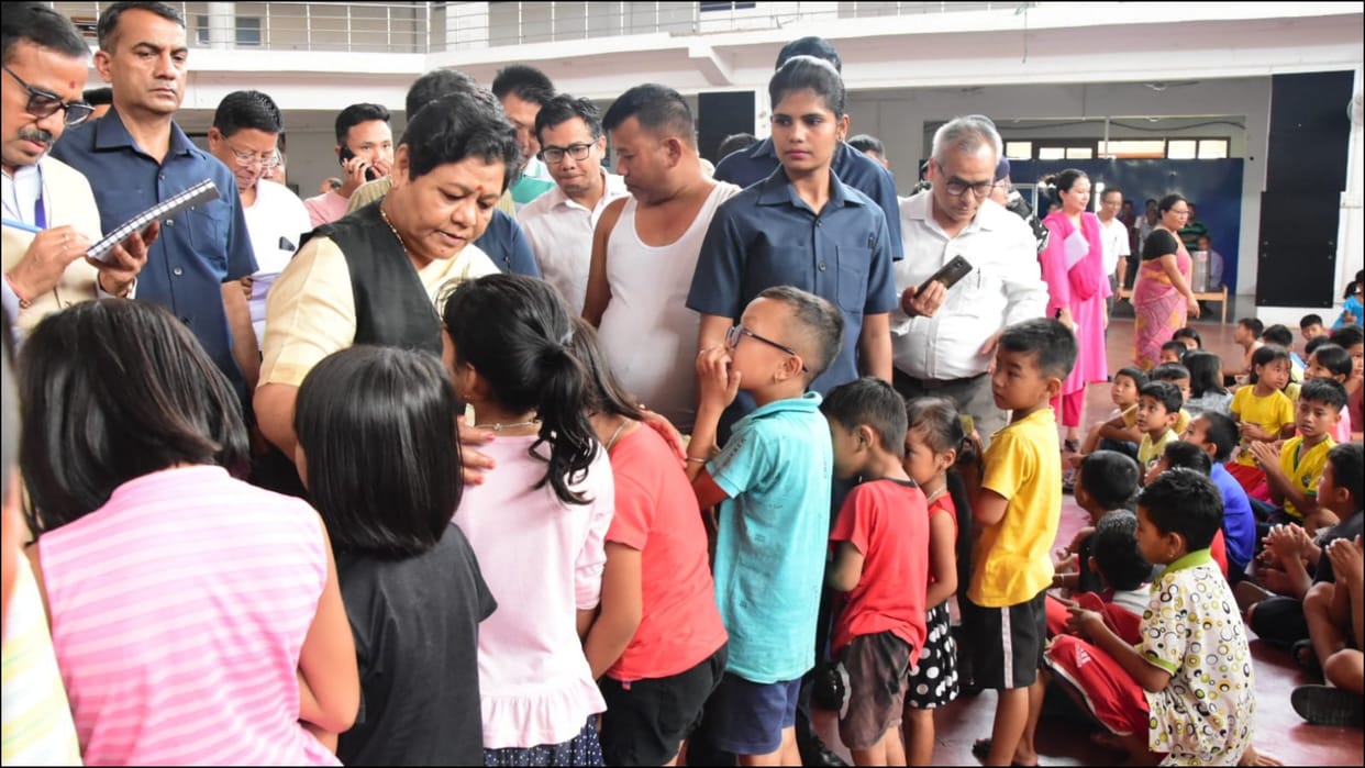 Manipur Violence Governor Anusuiya Uikey visits relief camps Security forces destroy bunkers of rebels
