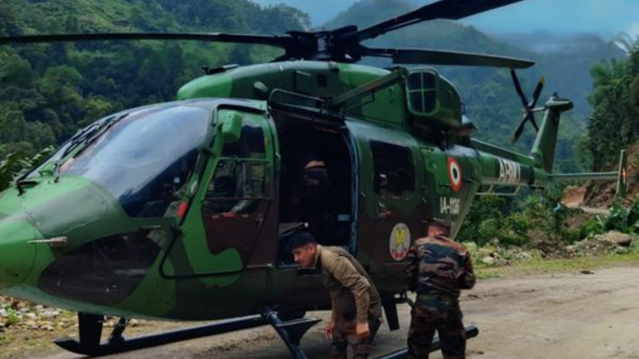 Arunachal Pradesh: The helicopter that came to save the patients got into trouble, had to make a skid landing