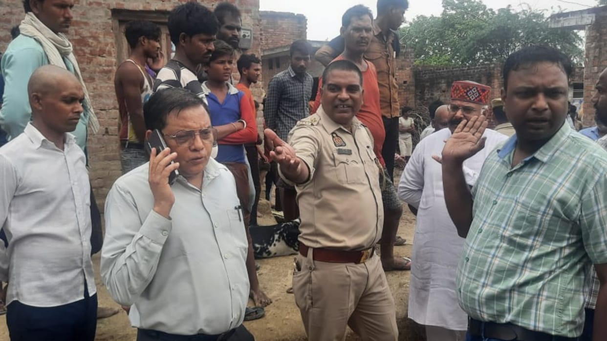 Five children drowned and died in a pond in raebareli.