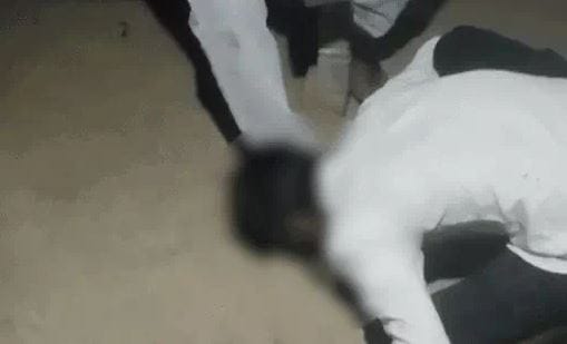 Lineman beat young man then spit on his shoes and licked him in sonbhadra