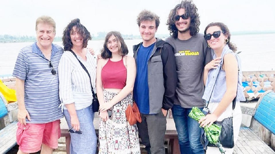 Tourists arrived from California to visit Ganga Maiya