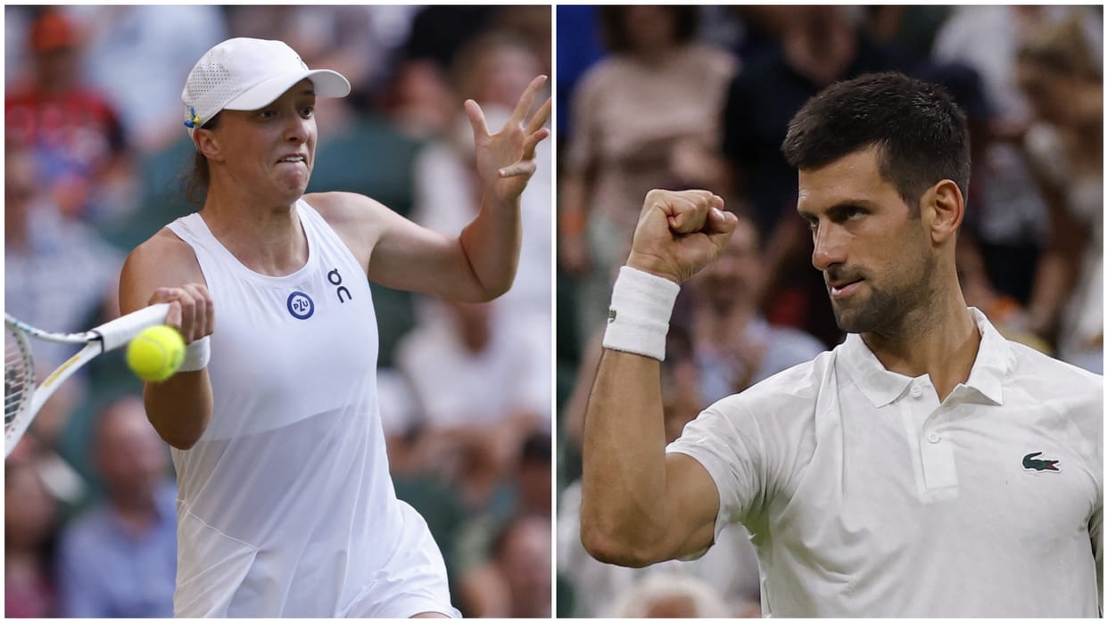 Wimbledon World Number one Swiatek in pre-quarterfinals for second time novak Djokovic defeated Wawrinka