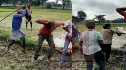 Bihar: police reached Supaul to investigate, the landowner beat up two policemen including SHO.