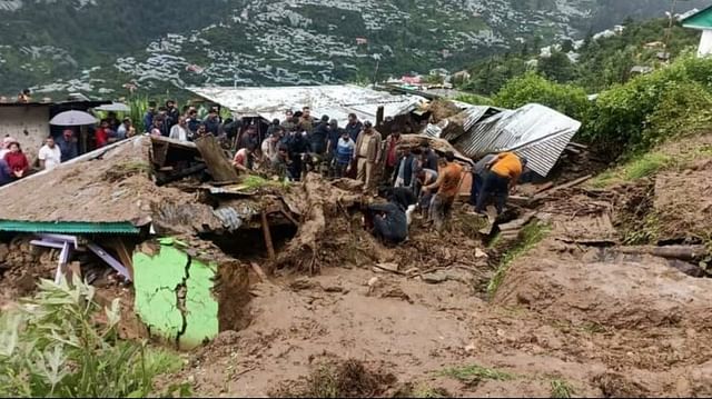 himachal rain alert: five killed flash floods in himachal cloudburst in mandi and kullu