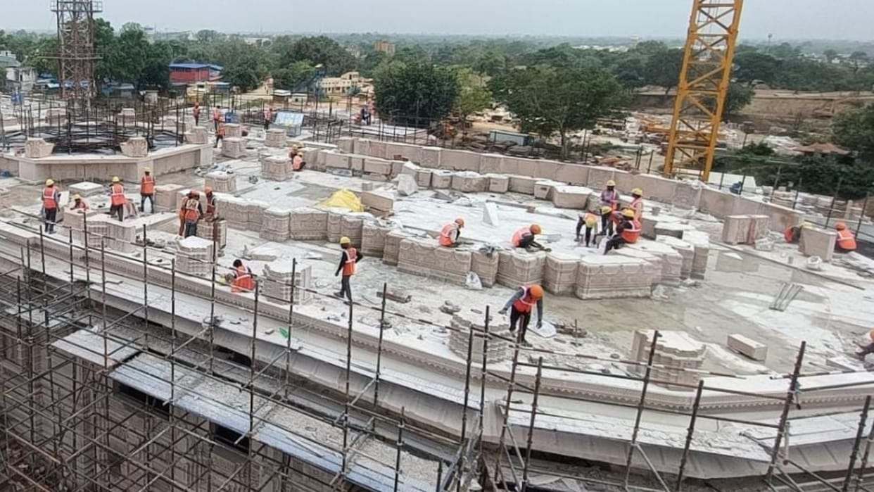 Ayodhya Ram Mandir New Pictures Know Ram Mandir Construction Status Today