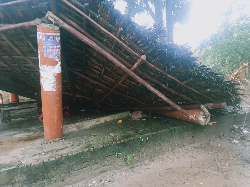Saharanpur: Roof which was witnessed of establishment of Bhim Army colasps in rain