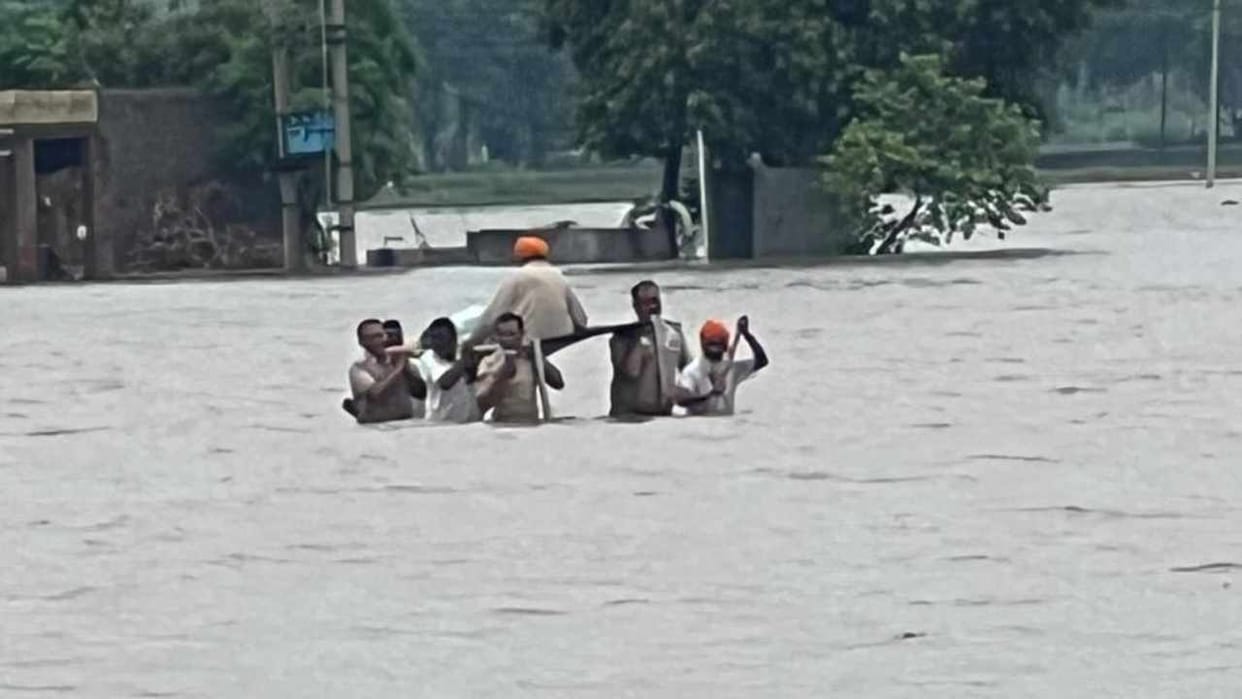 Markanda river water entered dozens of villages of Kurukshetra