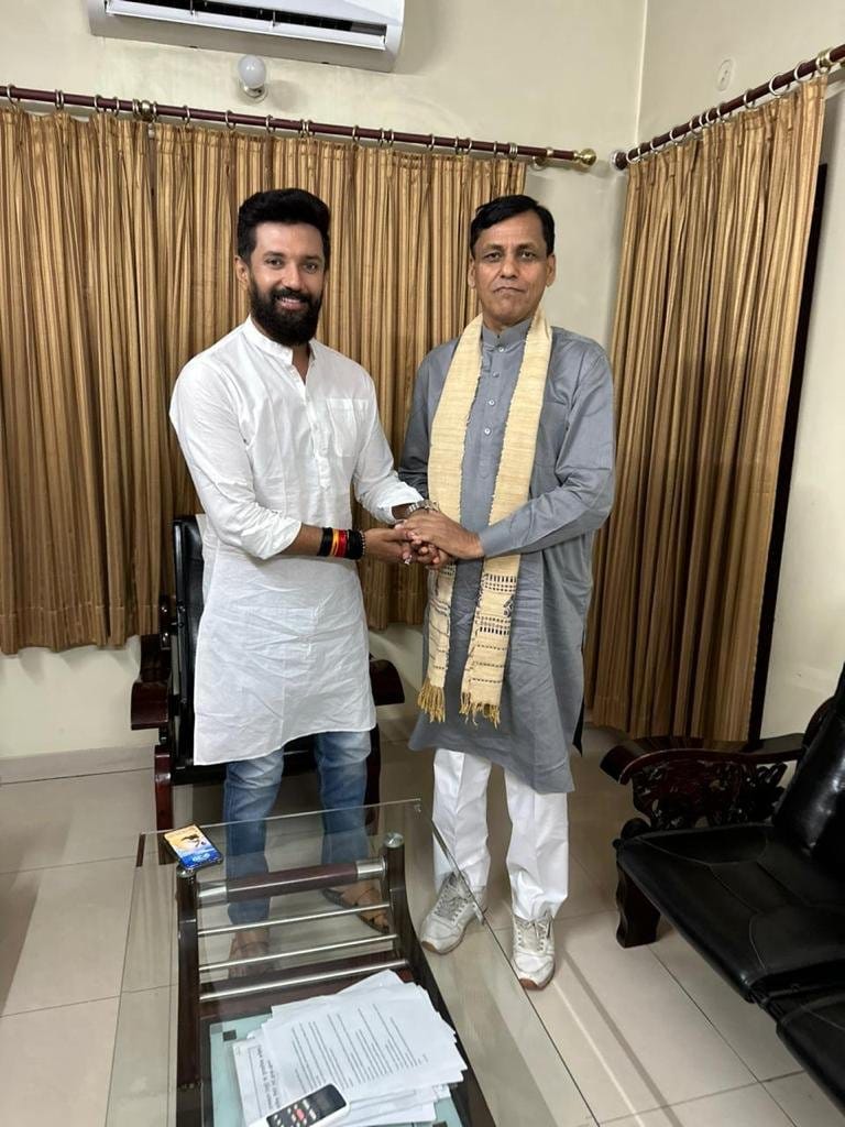 After Chirag paswan and nityanand rai meeting, cabinet minister post final, seat sharing with pashupati paras