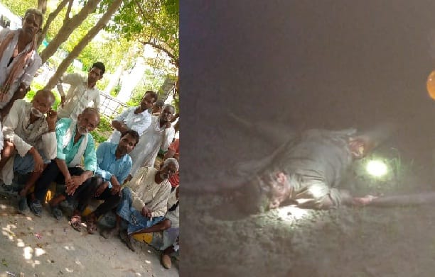 Bled dead body of a farmer lying in the field, flesh of three parts of the body was missing, police said attac