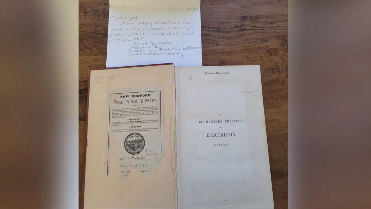 Overdue Book Returned To US Library 119 Years Later