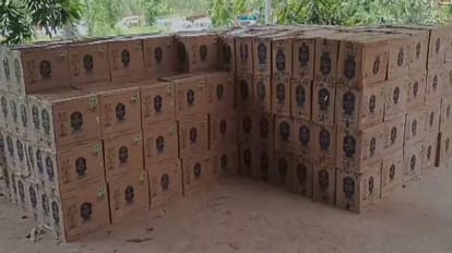 Liquor worth more than Rs two crore rupees going to Bihar recovered in container