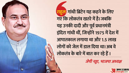 Rahul Gandhi running 'mega mall of hatred', not 'mohabbat ki dukan': BJP leader Nadda