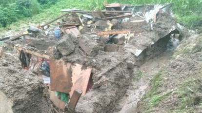 himachal rain news: landslide in shimla theog mother and son killed