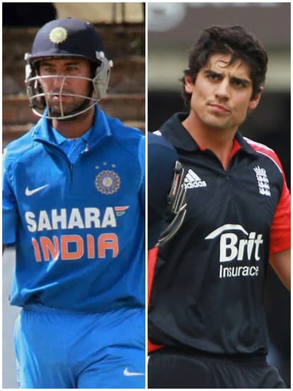 alastair cook, cheteshwar pujara