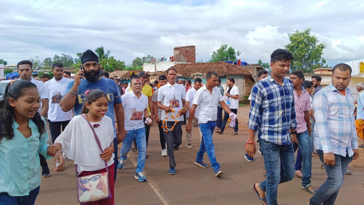 Bhoramdev Padyatra taken out from Budha Mahadev Temple on first Monday of Sawan in Kabirdham