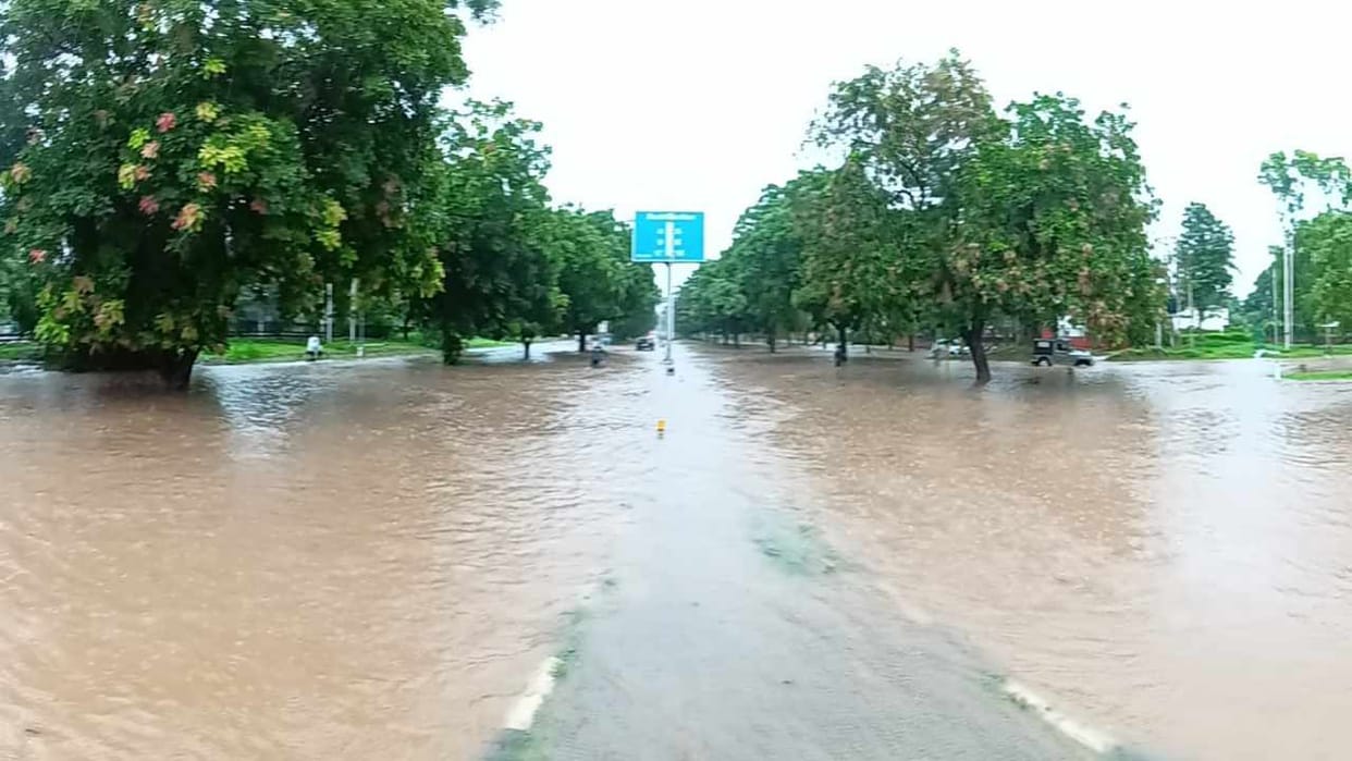 Flood Situation in Chandigarh Heavy Rainfall Alert Monsoon News Updates