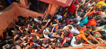 Sawan 2023: Devotees arrived to Shiva temple first Monday, Har Har Mahadev, Deoghar, Kanwar Yatra, Bihar News